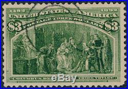 Drbobstamps US Scott #243 Used Lightly Canceled Sound $3 Columbian Stamp