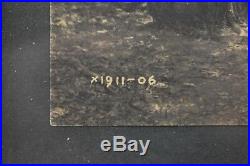 EDWARD S CURTIS Signed Stamped PLATINUM PRINT Photo PREPARING FOR WINTER 1906