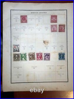 Early 1900 collection of rare United States stamps presidents. Washington etc