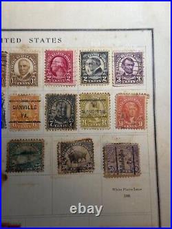 Early 1900 collection of rare United States stamps presidents. Washington etc