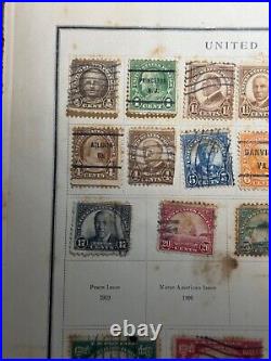 Early 1900 collection of rare United States stamps presidents. Washington etc