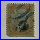 Early Us 2c Revenue Stamp With Unique Bold Blue 98 Son Sotn Fancy Cancel