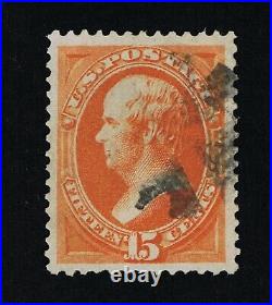 Excellent Genuine Scott #163 F-vf Used 1873 Nbnc Issue On Ribbed Paper Pse Cert