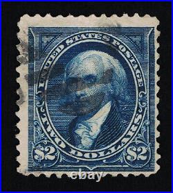 Exceptional Genuine Scott #262 Fine Used Pse Cert 1894 Blue $2 James Madison