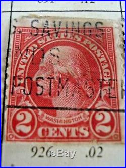 Extremely RARE USA 2 Cent Washington Red Carmine Type Post Stamp 1st Issue #926