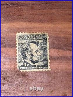 Extremely Rare 4 cent Lincoln Stamp. Very Nice, A Collector's Must Have