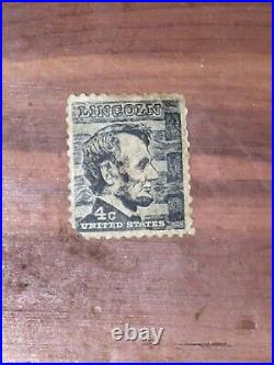 Extremely Rare 4 cent Lincoln Stamp. Very Nice, A Collector's Must Have