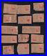 FOURTEEN Genuine US Scott# 664 Kansas Overprints ea used on original piece WOW