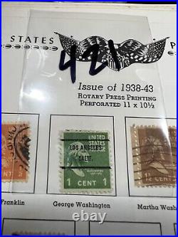 GEORGE WASHINGTON U. S. STAMP 1938-1943 Overprinted Los Angeles, Calif