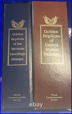 GOLDEN REPLICAS OF UNITED STATES STAMPS 50 total stamps One Is Just A Stamp