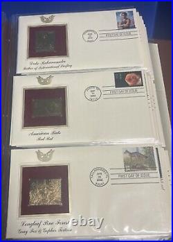 GOLDEN REPLICAS OF UNITED STATES STAMPS 50 total stamps One Is Just A Stamp