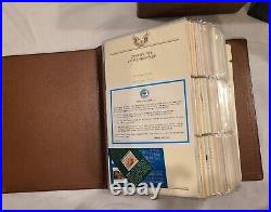 GOLDEN REPLICAS of UNITED STATES STAMPS 22kt Gold 1993-98 (3 Books) 168 Stamps