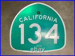 Genuine CA Route 134 Freeway with Property Stamp, Sign 28 x 25 x 1/16