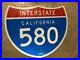 Genuine California Interstate 580 Freeway Sign with Property Stamp