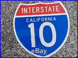 Genuine Road Grade California Interstate 10 Freeway Sign PROPERTY STAMP