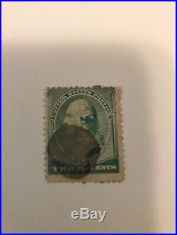 George Washington 2 cent stamp. Very Rare Green