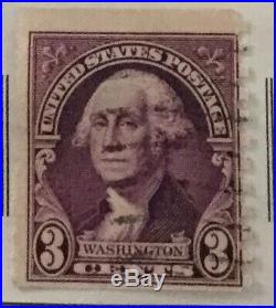 George Washington 3 cent stamp dark red USA oldHistory