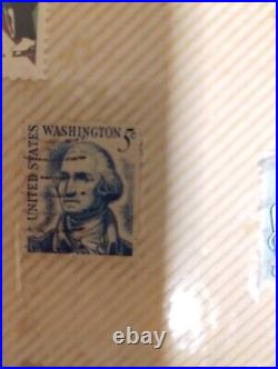 George Washington Five Cent Blue United States Postage Stamp