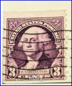 George Washington Purple 3 Cent Stamp RARE Original