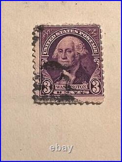 - George Washington stamp 1932 U. S. United States postage 3 cent VFU