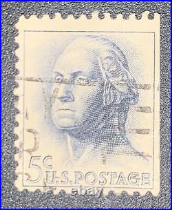 George Washington vintage 5 cent Rare Used Stamp 1962 United States Postage