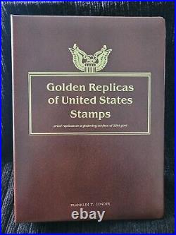 Golden Replicas Of United States Stamps 22k Gold Book of 74 stamps 2003-2005