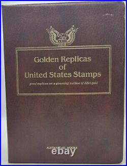 Golden Replicas Of United States Stamps 22k Gold Book of 75 Stamps