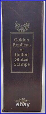 Golden Replicas Of United States Stamps 22k Gold Book of 75 Stamps