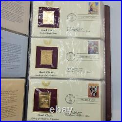 Golden Replicas Of United States Stamps 22k Gold Book of 75 Stamps