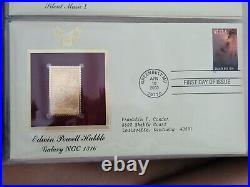 Golden Replicas Of United States Stamps 22k Gold Book of 75 stamps 1999-2001