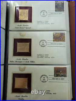 Golden Replicas Of United States Stamps 22k Gold Book of 75 stamps 2002-2003