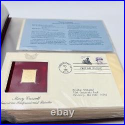 Golden Replicas Of United States Stamps Lot 4 Binders Over 150 22kt Gold Stamps