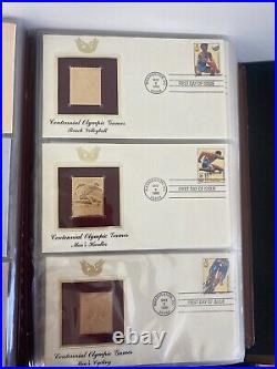 Golden Replicas Of United States Stamps Proof 22kt Gold With Original Receipts