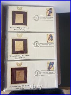 Golden Replicas Of United States Stamps Proof 22kt Gold With Original Receipts