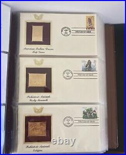 Golden Replicas Of United States Stamps Proof 22kt Gold With Original Receipts