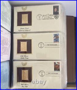 Golden Replicas Of United States Stamps Proof 22kt Gold With Original Receipts