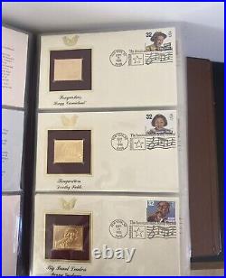 Golden Replicas Of United States Stamps Proof 22kt Gold With Original Receipts