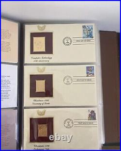 Golden Replicas Of United States Stamps Proof 22kt Gold With Original Receipts