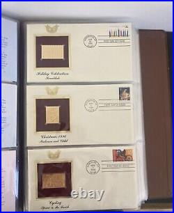 Golden Replicas Of United States Stamps Proof 22kt Gold With Original Receipts