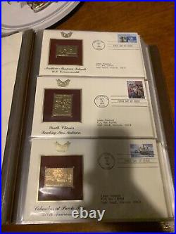 Golden Replicas Of United States Stamps. Proof Replicas Of 22kt Gold