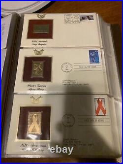 Golden Replicas Of United States Stamps. Proof Replicas Of 22kt Gold