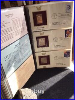 Golden Replicas Of United States Stamps. Proof Replicas Of 22kt Gold