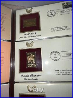 Golden Replicas of United States Stamps 22K gold 10-23-93 to 5-12-95 75 ea +