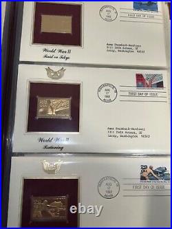 Golden Replicas of United States Stamps 22K gold 8-29-91 to 10-22-92 75 ea