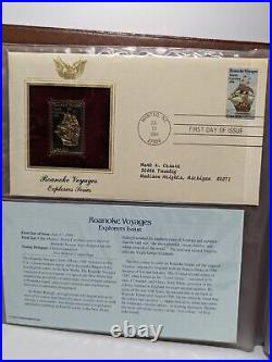 Golden Replicas of United States Stamps Proof 22K Gold, 1 Album 1984-1985 (41ct)