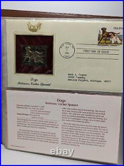 Golden Replicas of United States Stamps Proof 22K Gold, 1 Album 1984-1985 (41ct)