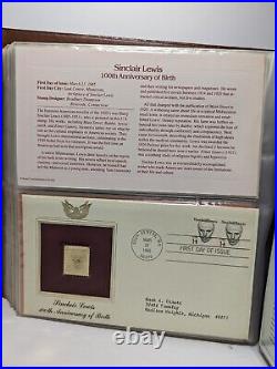 Golden Replicas of United States Stamps Proof 22K Gold, 1 Album 1984-1985 (41ct)