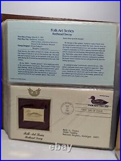 Golden Replicas of United States Stamps Proof 22K Gold, 1 Album 1984-1985 (41ct)