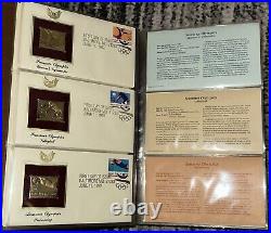 Golden Replicas of united states stamps from May 1992- May 1993 75 Total Stamps