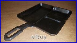 Griswold Cast Iron Large Logo Colonial Breakfast Skillet B Stamp #666 USA Made